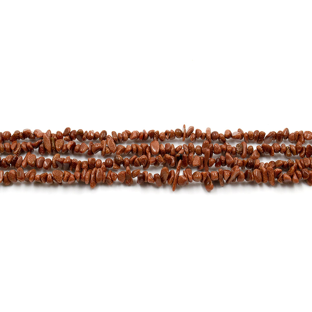 Фото товара авантюрин синтетический коричневый крошка мини