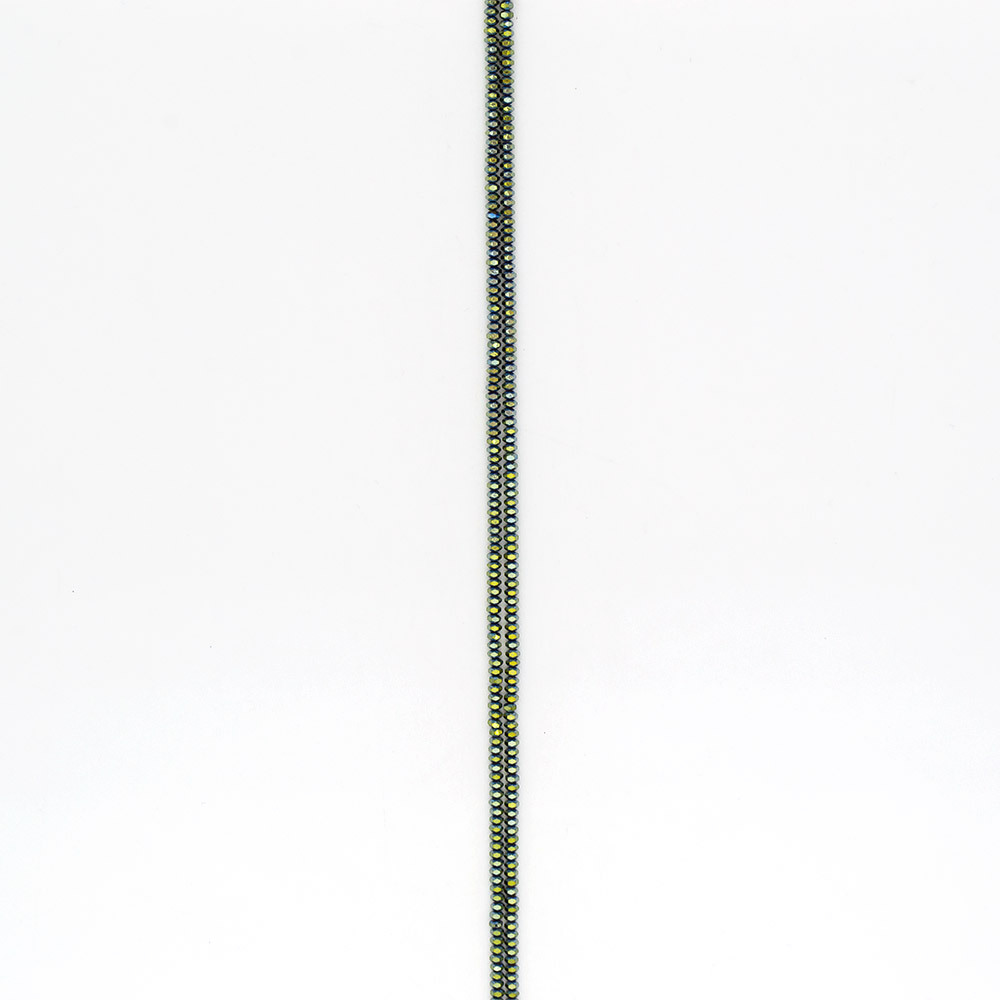 Фото товара гематит цвет сине-зеленый разделители грань 2*3,5 мм