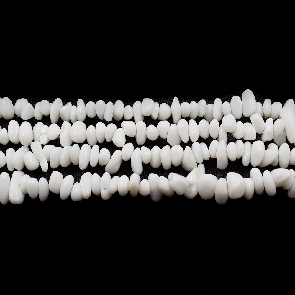 Фото товара кахолонг белый крошка средняя закругленная