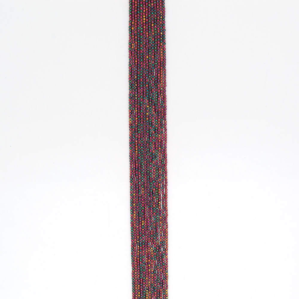 Фото товара гематит цвет розово-синий шар грань 2 мм