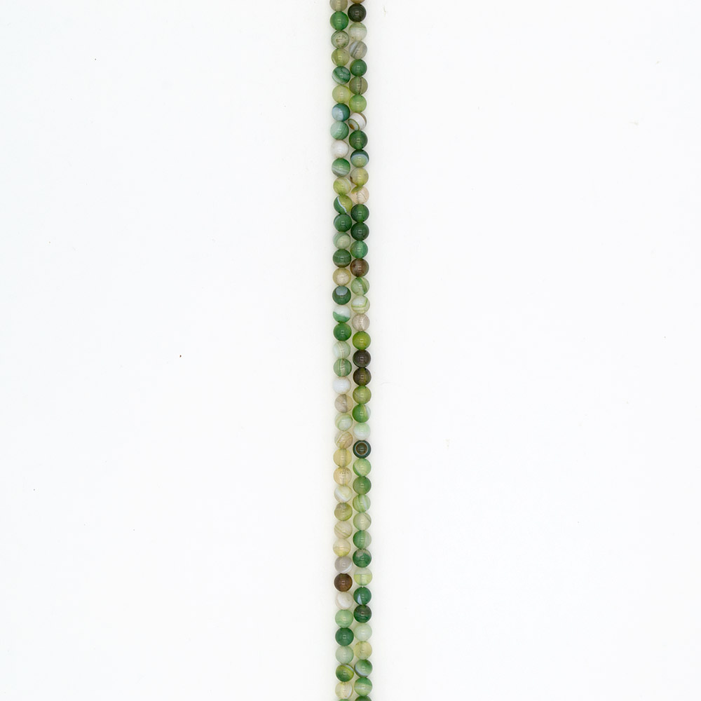 Фото товара агат шар цвет серо-зеленый 6 мм