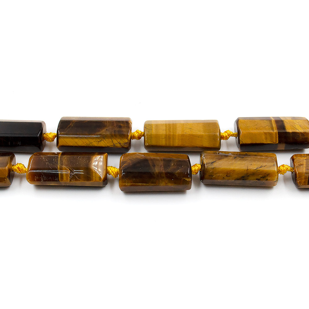 Тигровый глаз прямоугольник граненый 27*13 мм