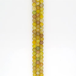 Агат кракле шар цвет желтый матовый 12 мм