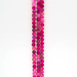 Агат кракле шар цвет фуксия матовый 12 мм