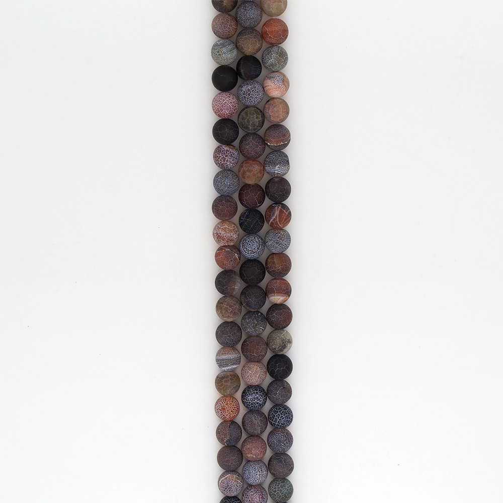 Фото товара агат кракле шар цвет ботсван матовый 12 мм