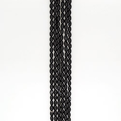 Агат бочата цвет черный 12*8 мм