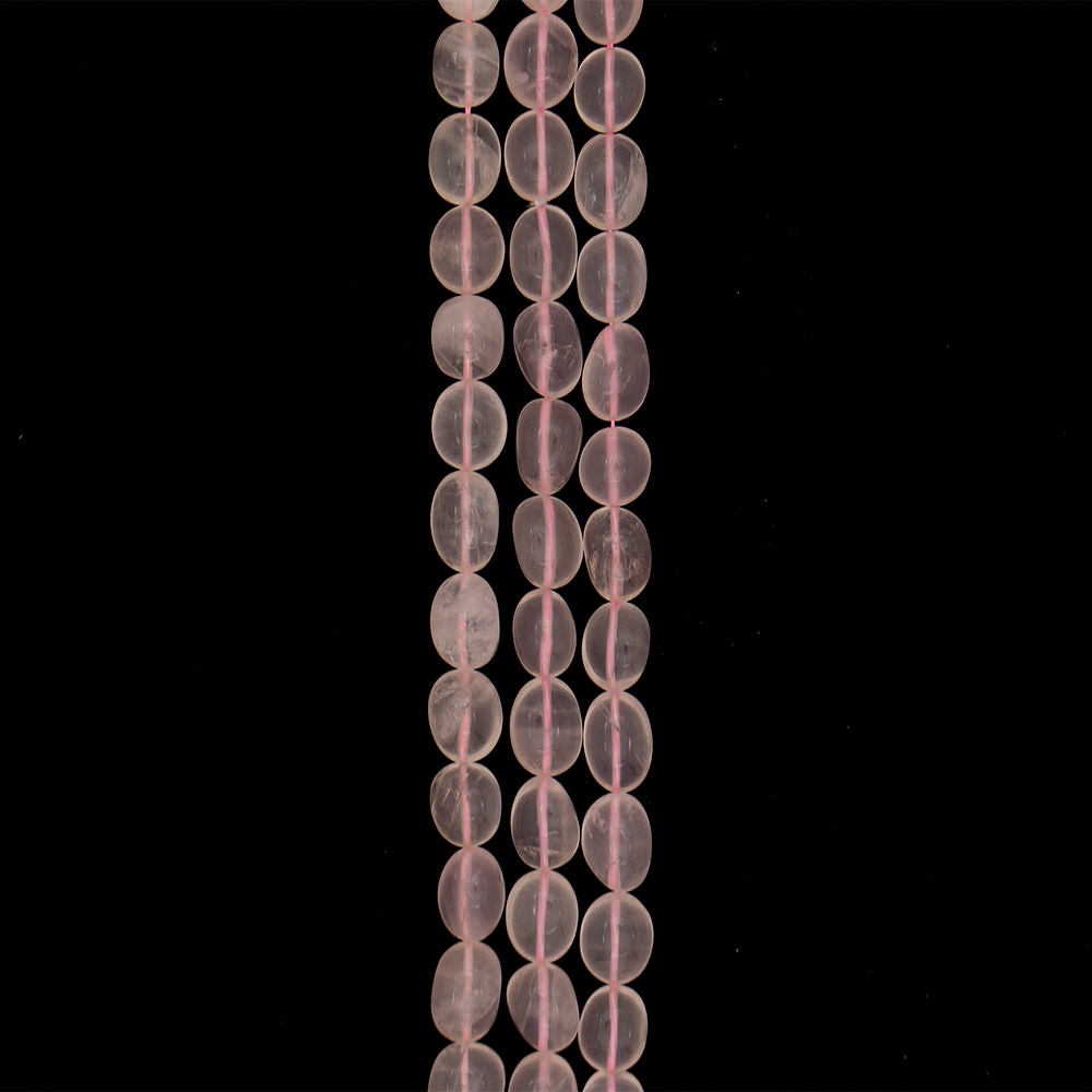 Фото товара розовый кварц галтовка круглая 20*14 мм