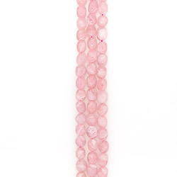 Фото товара розовый кварц мадагаскарский галтовка круглая 16*14 мм