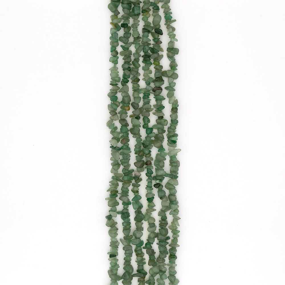 Фото товара авантюрин зеленый натура крошка средняя закругленная