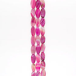 Агат таблетка цвет розовый скошенная 30*16 мм