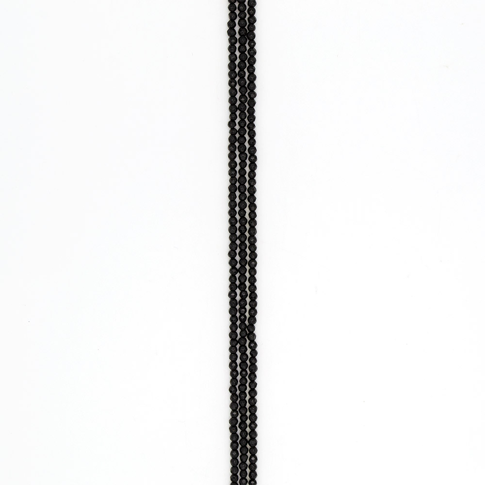 Фото товара агат имитация шар цвет черный грань 5,5 мм