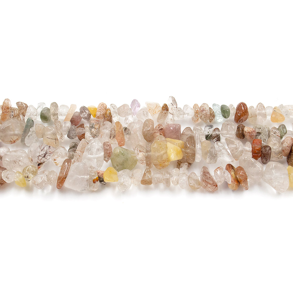 Фото товара кварц микс бело-зеленый крошка мелкая