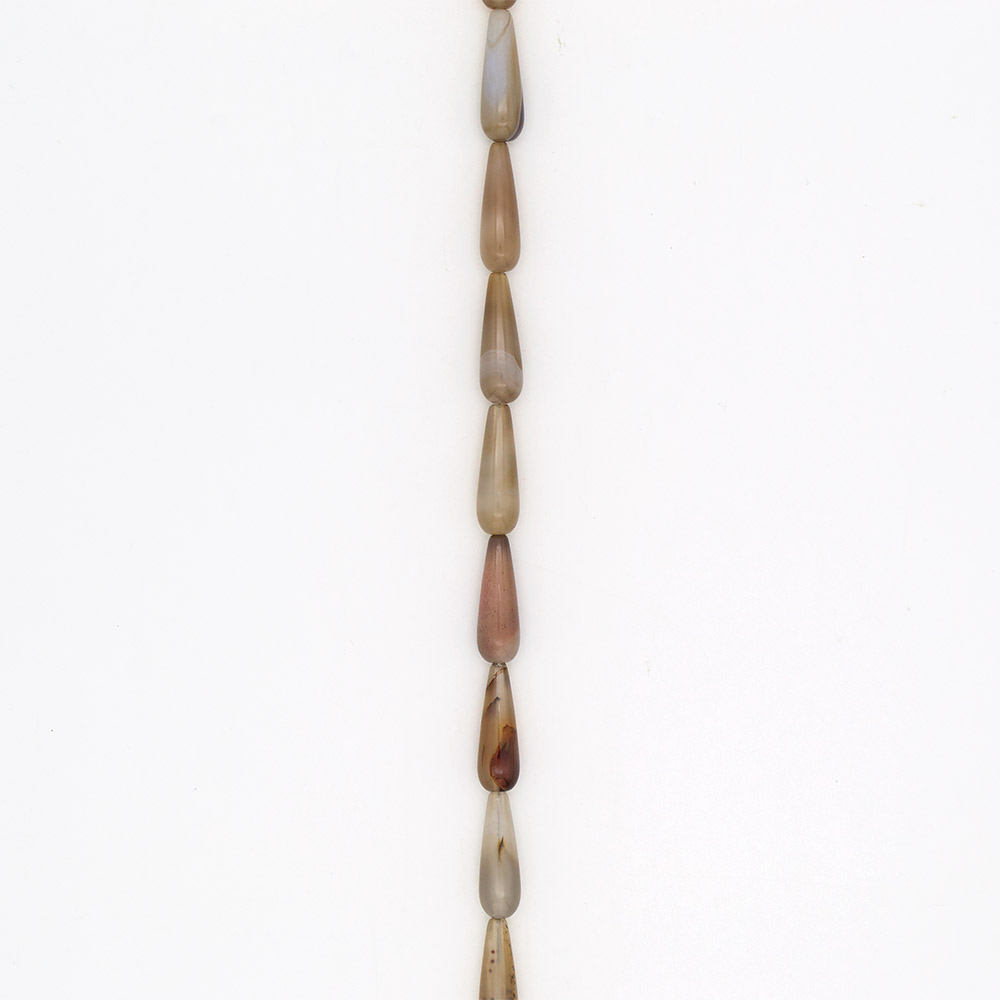 Фото товара агат капля моховый серый 30*10 мм