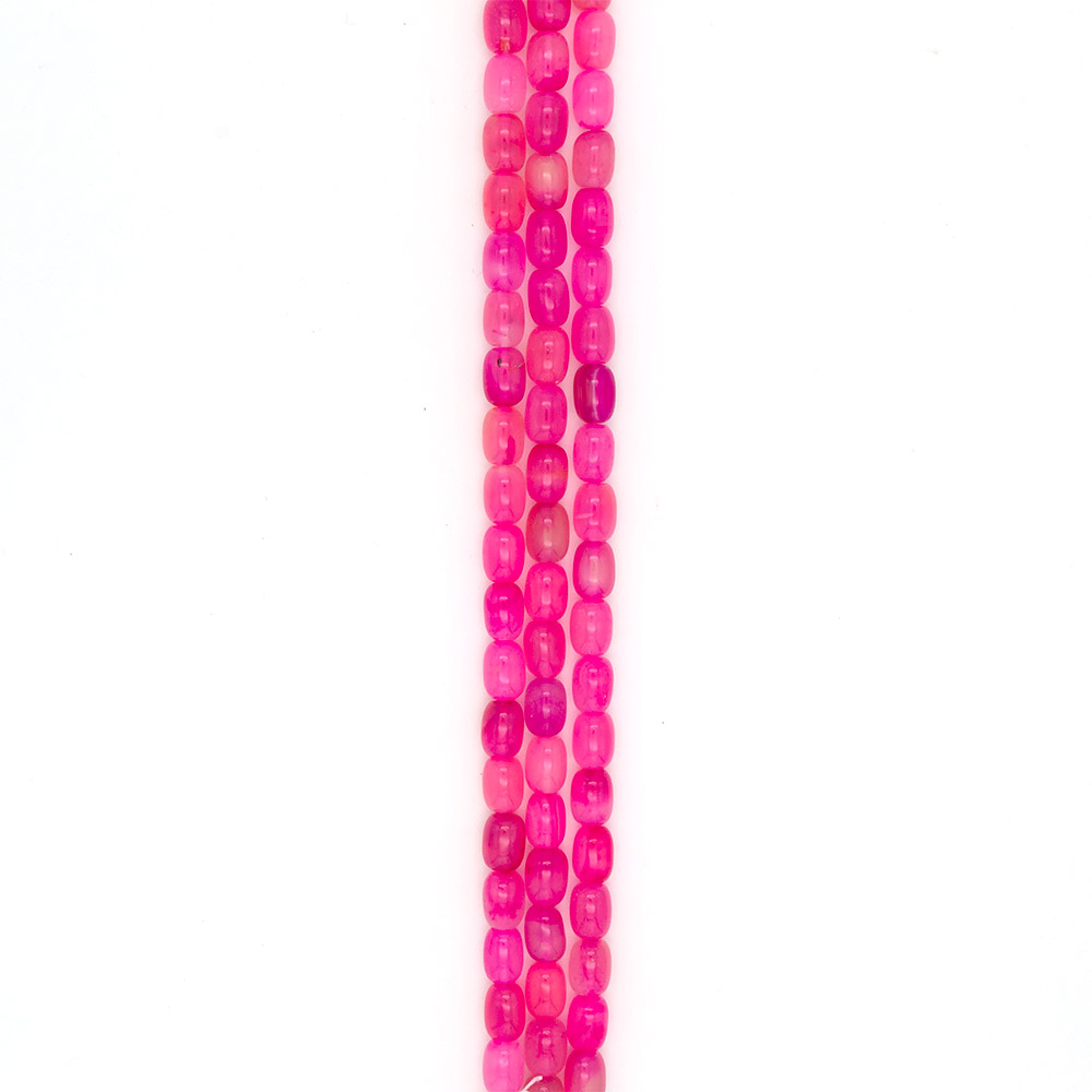 Фото товара агат бочата цвет светло-розовый 14*10 мм