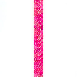 Агат бочата цвет светло-розовый 14*10 мм