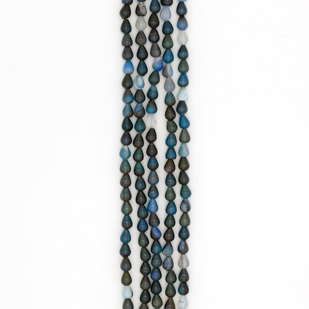 Фото товара агат шар цвет сине-зеленый капля 10*9 мм