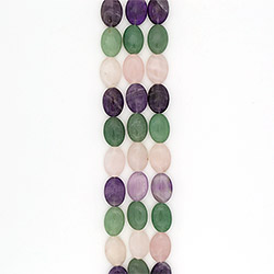 Авантюрин,розовый кварц,аметист таблетка 25*18 мм