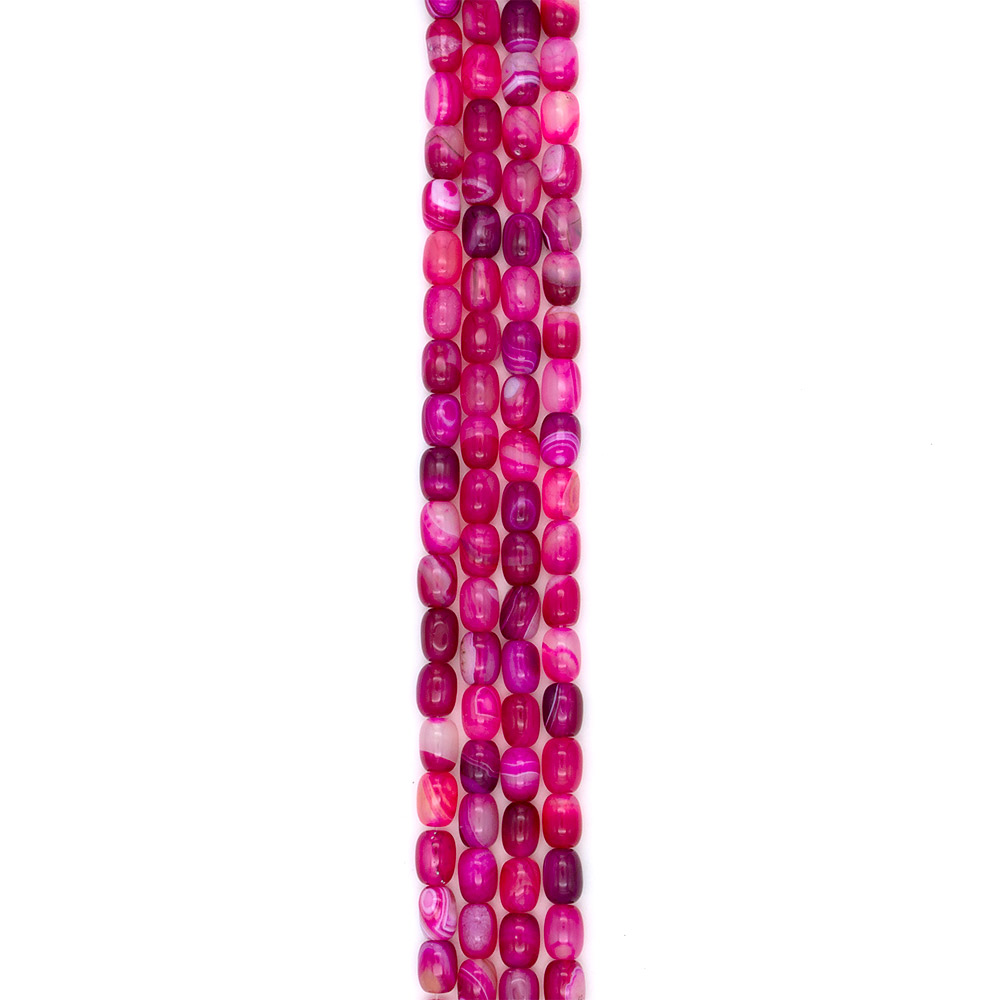 Фото товара агат бочата цвет фуксия светлая 14*10 мм