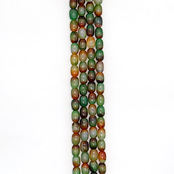 Агат бочата цвет зелено-коричневый 14*10 мм