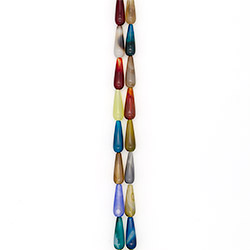 Агат капля цвет "Ассорти" 30*10 мм