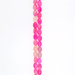 Агат кракле таблетка цвет розовый 18*13 мм