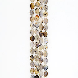 Фото товара агат таблетка моховый серый 18*13 мм