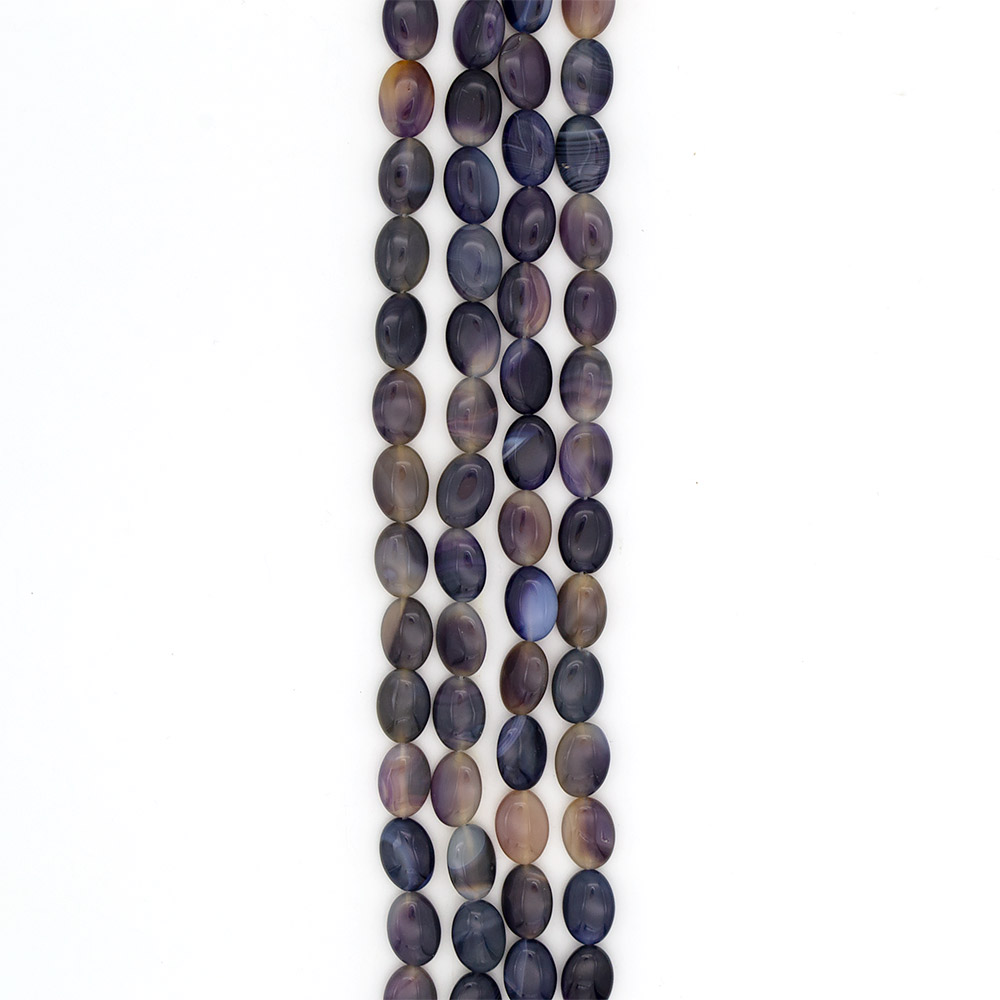 Фото товара агат таблетка цвет фиолетово-серый 18*13 мм