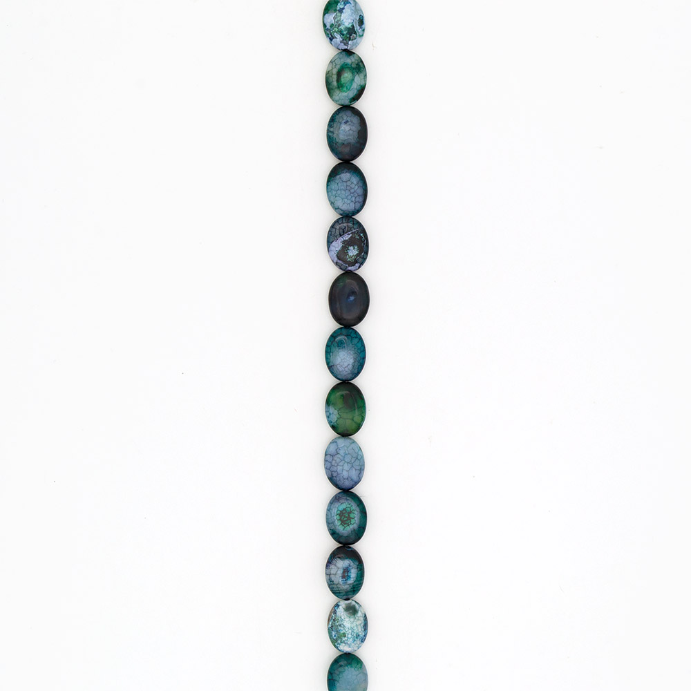 Фото товара агат кракле таблетка цвет сине-зеленый 20*15 мм