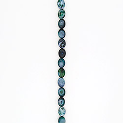 Агат кракле таблетка цвет сине-зеленый 20*15 мм