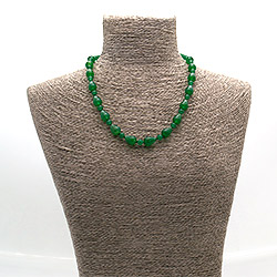 Бусы из агата цвет хризопраз капля