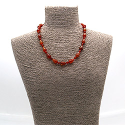 Фото товара бусы из сердолика капля грань 14*10 мм