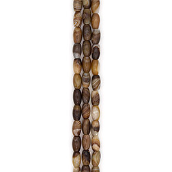 Фото товара агат бочата цвет коричневый 30*15 мм