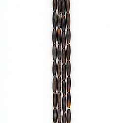 Агат бочата цвет коричнево-серый 30*8 мм