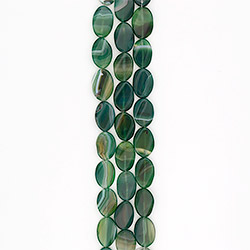 Агат таблетка цвет зеленый витая 31*21 мм