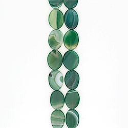 Фото товара агат таблетка цвет зеленый витая 40*30 мм