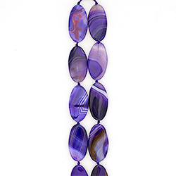 Агат таблетка цвет ярко-фиолетовый витая 50*25 мм