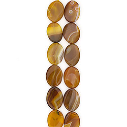 Агат таблетка цвет медовый 40*29 мм