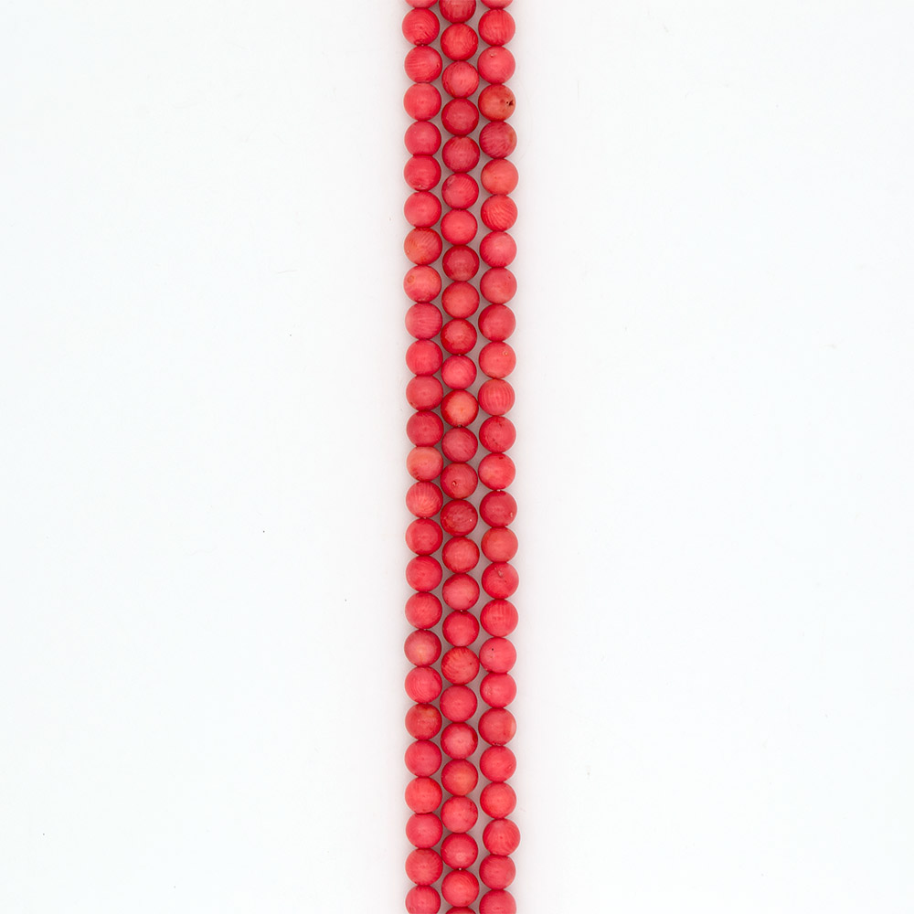 Фото товара коралл тонированный кораллово-розовый 10 мм