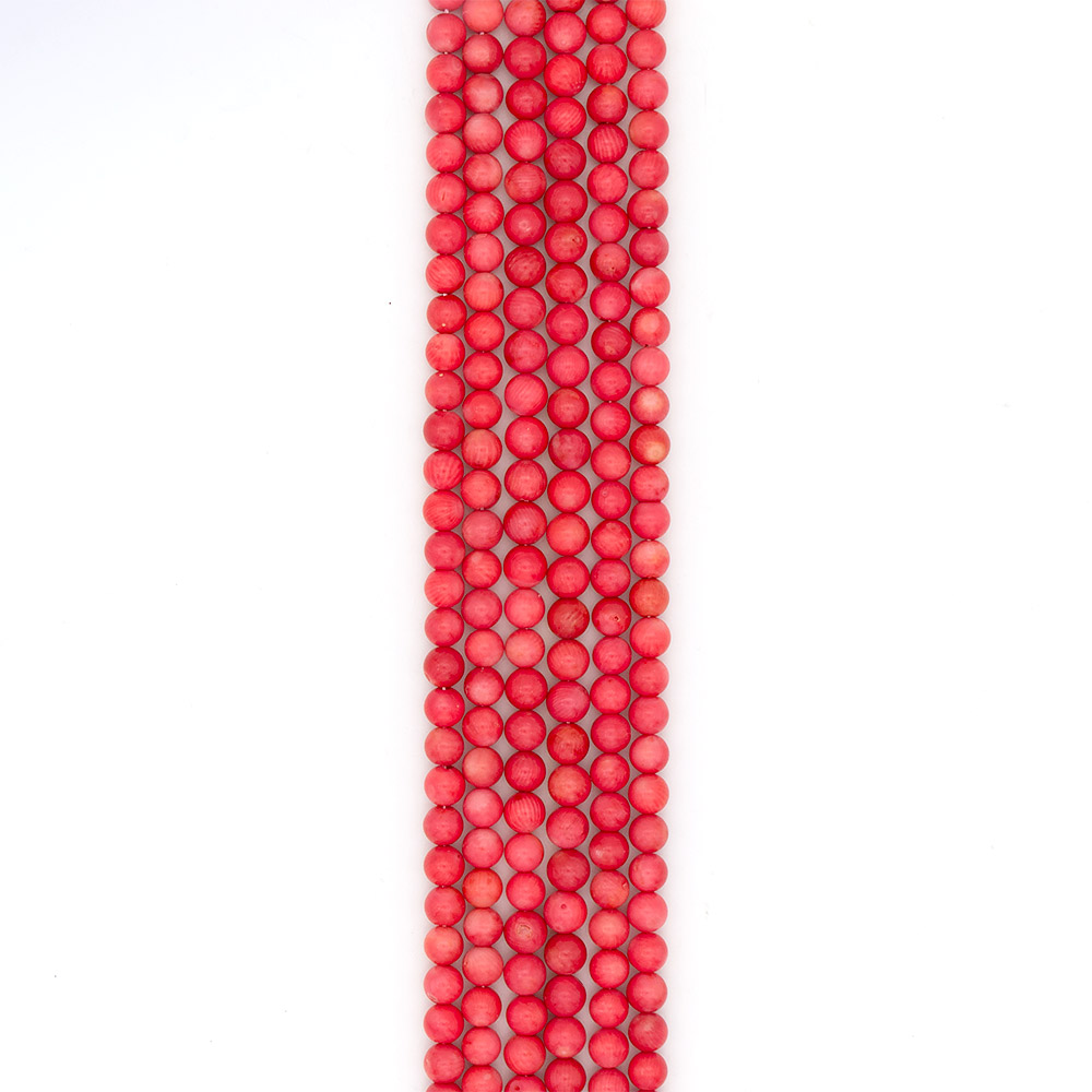 Фото товара коралл тонированный кораллово-розовый 8.5 мм