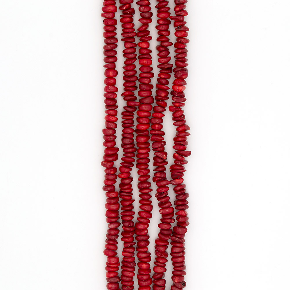 Фото товара коралл тонированный галтовка 6*12 мм