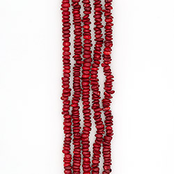 Коралл тонированный галтовка 6*12 мм