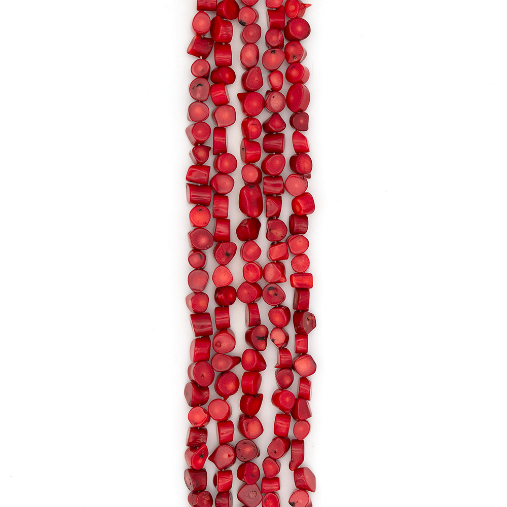 Фото товара коралл тонированный галтовка "пеньки" 8*10 мм