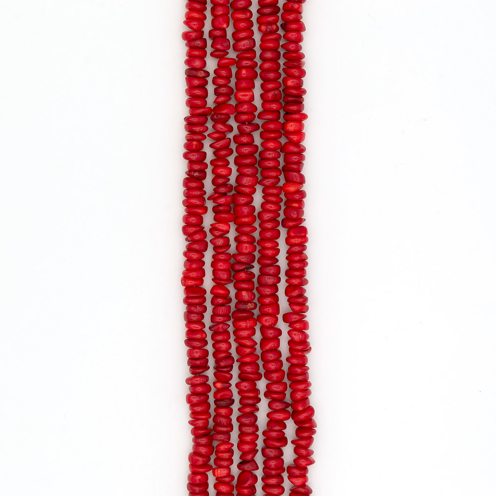 Фото товара коралл тонированный галтовка 5*10 мм