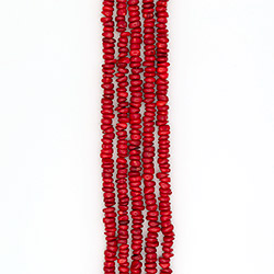 Коралл тонированный галтовка 5*10 мм