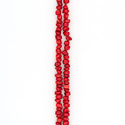 Коралл тонированный галтовка 9*12 мм