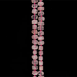 Розовый кварц рондоль грань 14*18 мм