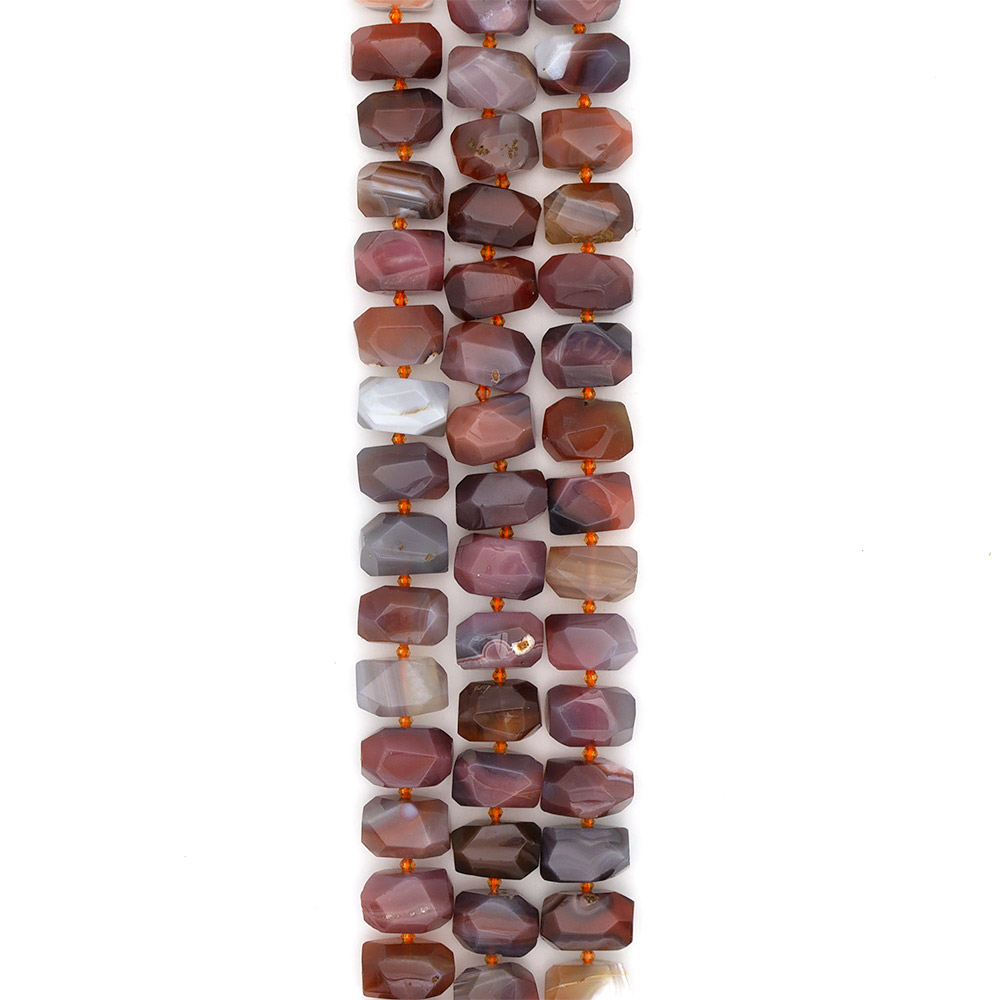 Фото товара агат ботсвана рондоль граненый 15*20 мм