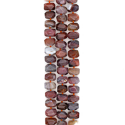 Агат ботсвана рондоль граненый 15*20 мм