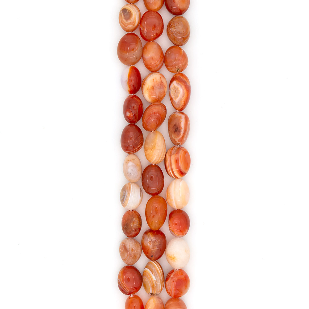 Фото товара агат ботсвана галтовка цвет медовый темный 24*19 мм