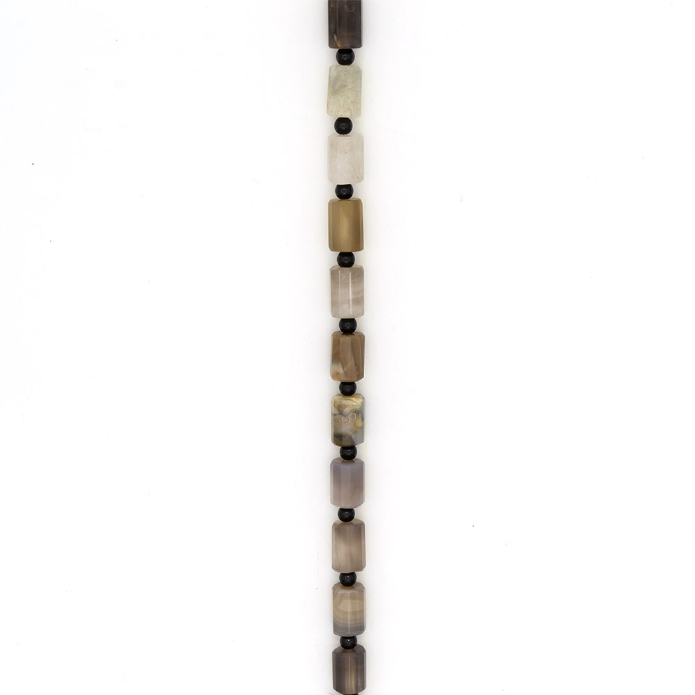 Фото товара агат ботсвана цилиндр граненый 16*11 мм